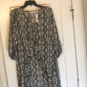 Brand New Snake Print High Low Top